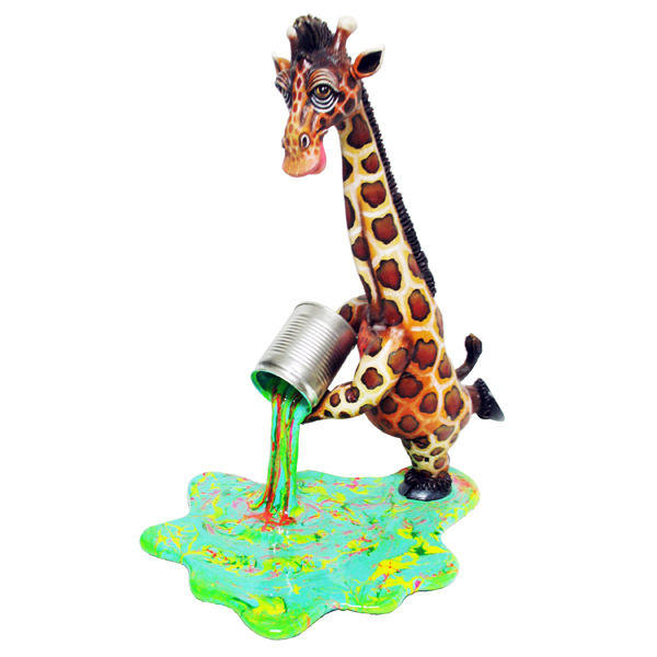 Giraffe Spilling Paint